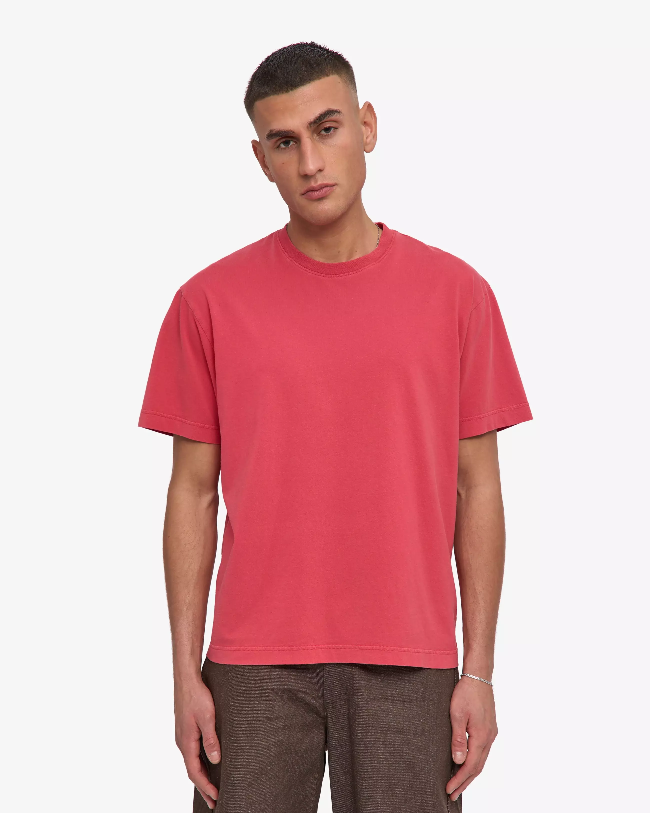 Colorful Standard Oversized Organic T-Shirt Faded Red Herren rot